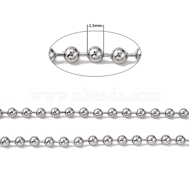304 Stainless Steel Ball Chains(CHS-A002B-1.5mm)-2