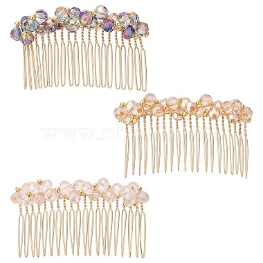 Mixed Color Brass Hair Comb