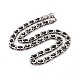 304 Stainless Steel Byzantine Chains Necklace(STAS-E160-24EBP)-1