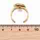 Hollow Cross 304 Stainless Steel Cuff Ring Components(SA-CBA098D-02G-D)-3
