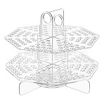 Acrylic Pen Holder Stand, Desk Organizer Makeup Brush Holder, Clear, 260x260x223mm(AJEW-WH0459-91)