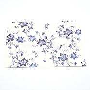 Paper Envelope, Floral Pattern, Rectangle, White, 12.5x17.5x0.02cm(DIY-WH0204-27F)