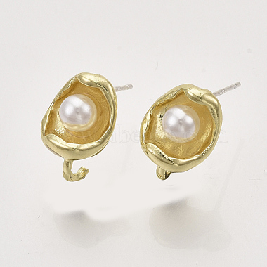 Alloy Stud Earring Findings(X-PALLOY-S121-248)-2