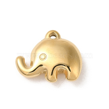 Real 14K Gold Plated Elephant 304 Stainless Steel Charms