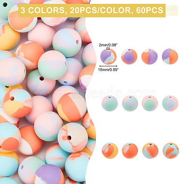 60Pcs 3 Colors Silicone Beads(SIL-CA0001-10)-2