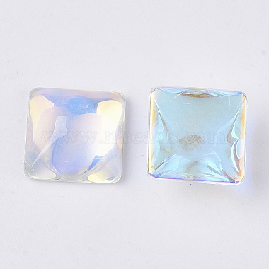 Transparent K9 Glass Cabochons(GGLA-S052-10x10-001AB)-3