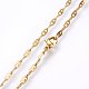 304 Stainless Steel Mariner Link Chain Necklaces(NJEW-P226-03G-06)-2