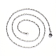 304 Stainless Steel Coreana Chain Necklace(NJEW-S420-006B-P)-2