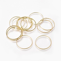 Brass Linking Rings, Golden, 28x0.7~1mm(EC18728MM-G)