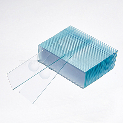 75Pcs Glass Single Concave Slides, for Microscope, Lab Supplies, Rectangle, Clear, 76x25x1mm(AJEW-FH0003-03)
