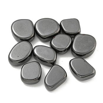 Synthetic Non-Magnetic Hematite Beads, No Hole, Nuggets, Original Color, 23~26x20~24x10mm