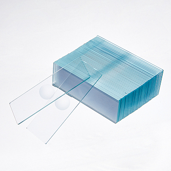 75Pcs Glass Single Concave Slides, for Microscope, Lab Supplies, Rectangle, Clear, 76x25x1mm