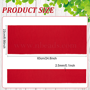 Cotton with Spandex Ribbing Fabric for Cuffs(FIND-WH0260-39B)-2