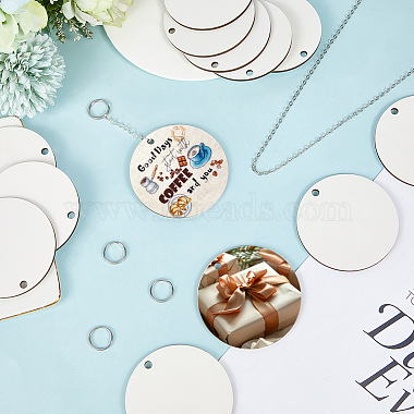 35Pcs MDF(Medium Density Fiberboard) Pendants(FIND-SP0003-71)-3