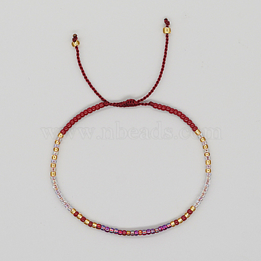 Purple Seed Beads Bracelets