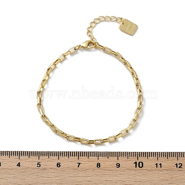 Brass Box Chain Bracelets(BJEW-H537-03G)-5