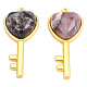 Natural Amethyst Pendants(G-N326-158-11)-3