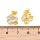 Brass Enamel Stud Earring Findings(KK-CBA58F9-01G-03)-3