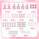 DIY Breast Cancer Awareness Bracelet Making Kit(DIY-SC0021-74)-2