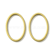 Brass Linking Rings, Oval, Raw(Unplated), 15x10x1mm, Inner Diameter: 13x8.5mm(KK-B085-08C-01)