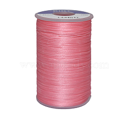 Waxed Polyester Cord, 6-Ply, Flamingo, 0.55mm, about 38.27 yards(35m)/roll(YC-E006-0.55mm-A15)