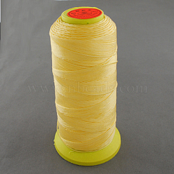 Nylon Sewing Thread, Champagne Yellow, 0.6mm, about 500m/roll(NWIR-Q005A-21)
