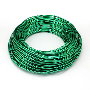 Aluminum Wire, Flexible Craft Wire, for Beading Jewelry Doll Craft Making, Lime Green, 15 Gauge, 1.5mm, 100m/500g(328 Feet/500g)