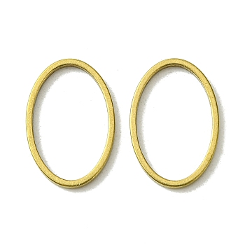 Brass Linking Rings, Oval, Raw(Unplated), 15x10x1mm, Inner Diameter: 13x8.5mm
