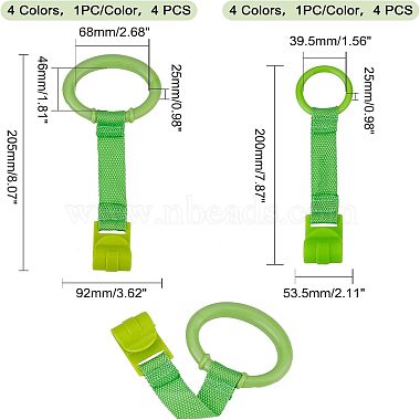 SUPERFINDINGS 8Pcs 8 Style Plastic Play Bed Pull Ring(AJEW-FH0001-94)-5