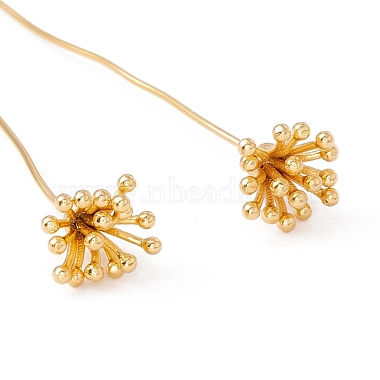 Brass Flower Head Pins(FIND-B009-04G)-3