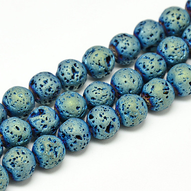 Round Lava Rock Beads