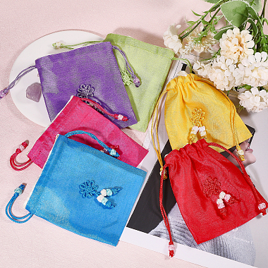 6Pcs 6 Colors Rectangle Cloth Packing Pouches(ABAG-CA0001-15)-5