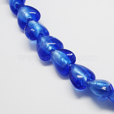 Handmade Silver Foil Glass Beads(FOIL-R050-28x15mm-13)-2