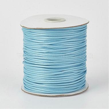 2mm LightSkyBlue Waxed Polyester Cord Thread & Cord