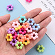 100Pcs Opaque Acrylic Bead Frame(TACR-FP0001-03)-7