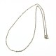 304 Stainless Steel Necklaces Women Cable Chain Necklaces(X-NJEW-C079-01A)-1