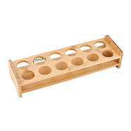 12-Slot Wooden Shot Glass Tray Holders, Spirit Glass Storage Rack, for Club, Paarty, Bar, Rectangle, BurlyWood, 33x10x6.5cm, Inner Diameter: 3.7cm(ODIS-WH0027-031)