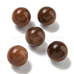 Synthetic Goldstone Round Ball Figurines Statues for Home Office Desktop Decoration, 20mm(G-P532-02A-02)