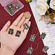 Tarot Cards Alloy Enamel Wine Glass Charms(AJEW-DC0001-36)-3