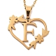 PVD Vacuum Plating 201 Stainless Steel Pendant Necklaces(NJEW-R267-02F-G)-1