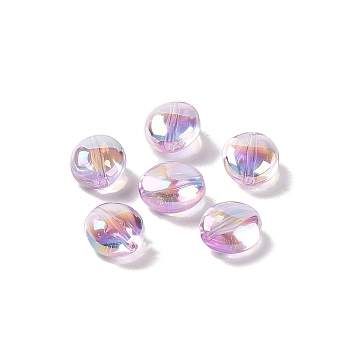 Acrylic Beads, Imitation Baroque Pearl Style, Oval, Pearl Pink, 11x9.5x6mm, Hole: 1.3mm