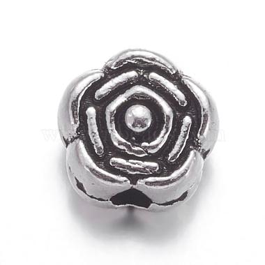 Antique Silver Flower Alloy Spacer Beads