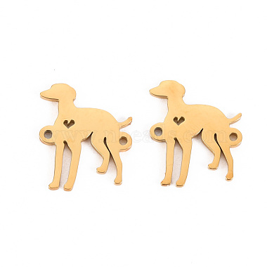 Real 14K Gold Plated Dog 316 Surgical Stainless Steel Links