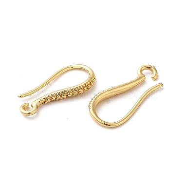 Brass Earring Hooks(ZIRC-Q201-08G)-2