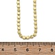 Brass Flat Ball Chain Necklaces for Women(X-NJEW-U035-01G)-5
