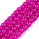 Spray Painted Crackle Glass Beads Strands(CCG-Q001-8mm-08)-1