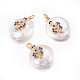 Natural Cultured Freshwater Pearl Pendants(PEAR-E013-25)-2