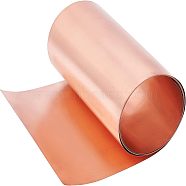 Copper Rolls, for Mechanical Cutting, Precision Machining, Mould Making, Light Salmon, 10x0.01cm(AJEW-WH0252-54F-01)