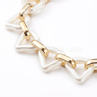 Acrylic & CCB Plastic Chain Necklaces(NJEW-JN03329-01)-2