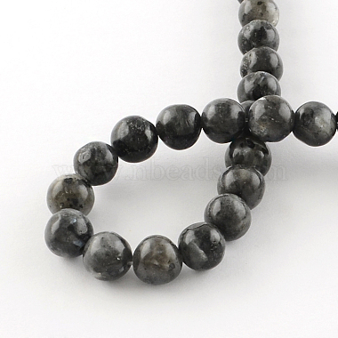 Chapelets de perles rondes en labradorite naturelle(X-G-R342-8mm-09)-3